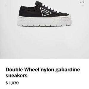 Prada Nylon Sneakers Size 10